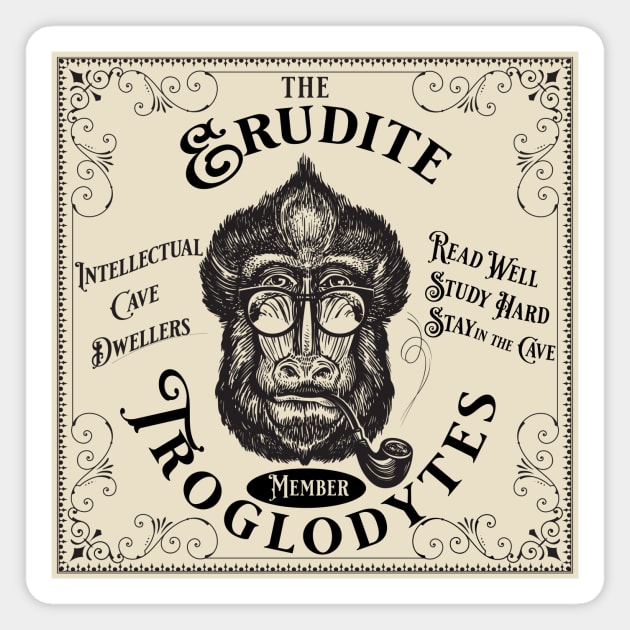 Intellectual Cave Dwellers - Erudite Troglogyte Magnet by ClassicTales